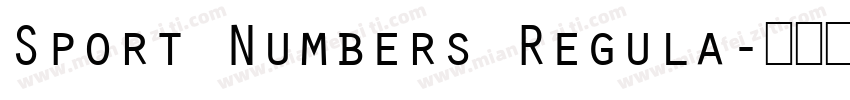 Sport Numbers Regula字体转换